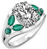 Sterling Silver Semi Mount Ring Setting Oval OV 9X7mm - Syzjewelry